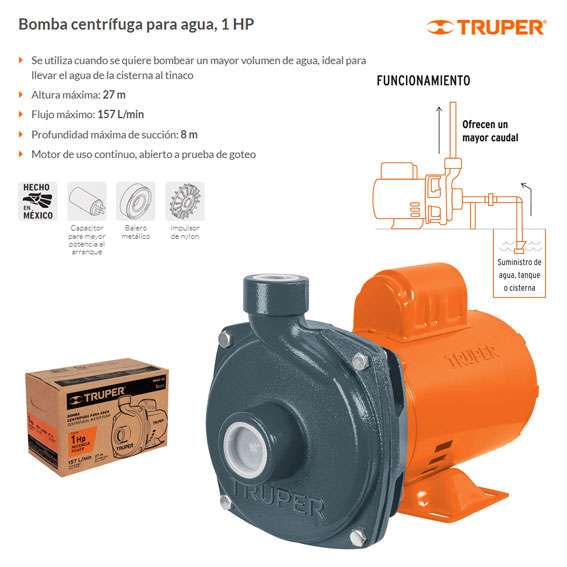 Bomba Autocebante Para Uso Con Taladro Marca Truper 100778