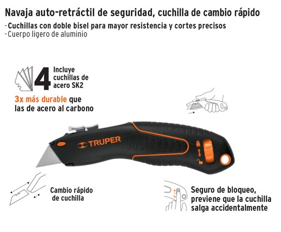 Cuchilla Auto-Retráctil de Seguridad