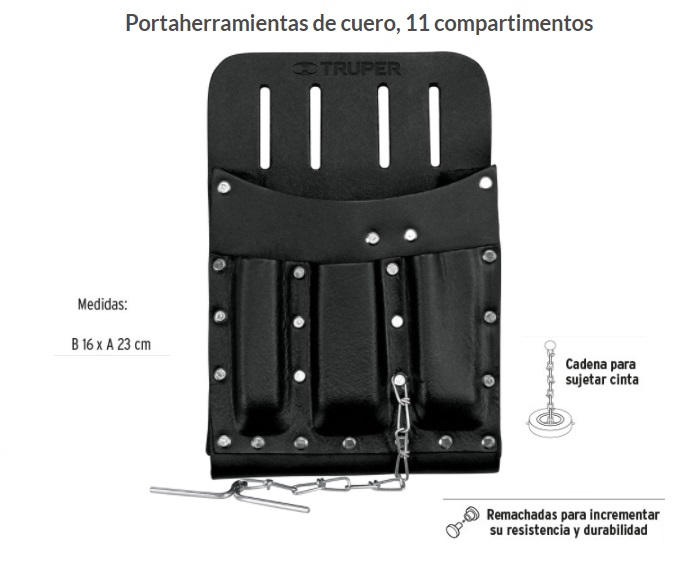 Porta herramientas de poliéster, 16 compartimentos, Expert,  Portaherramientas, 101801