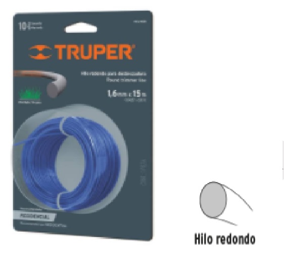 HILO REDONDO PARA DESBROZADORA 15 M AZUL TRUPER