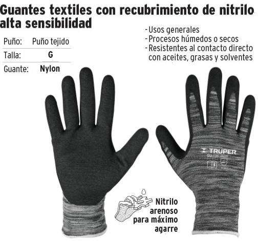 Guantes para mecánicos con protección anti-impacto, Truper, Guantes Para  Uso Automotriz, 15158