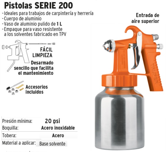 Pistola para pintar eléctrica de 600 W, Truper, Pistolas Para Pintar, 15383