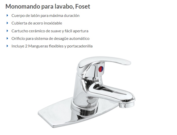 Sistema de Desagüe Automático para Lavabo FOSET